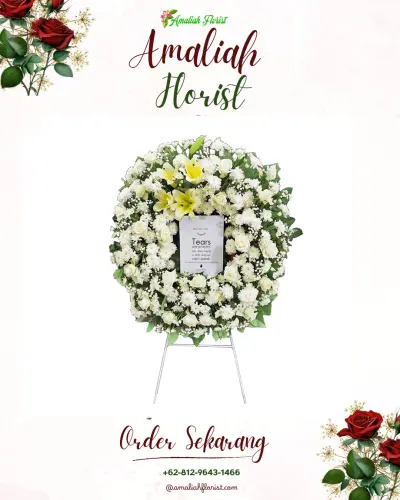Krans Bunga Duka Cita di Cimohong
